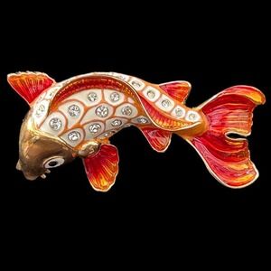 Rare‎ Koi Goldfish Brooch Nice!